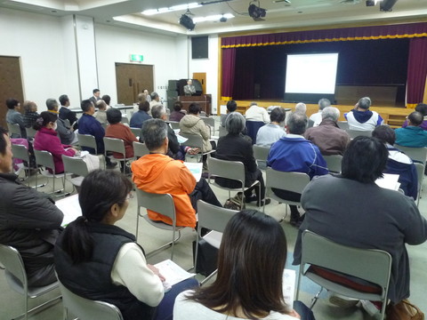 4月20日　市立小出病院住民説明会　新生児科和田先生のふる里で