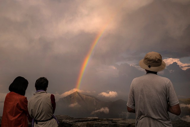 登山写真2　虹