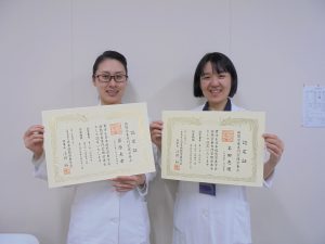 病態栄養専門管理栄養士に２名合格しました！