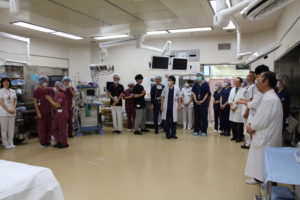 12月27日　魚沼基幹病院手術室メス納め　約9,400件の手術の無事をお互いに感謝