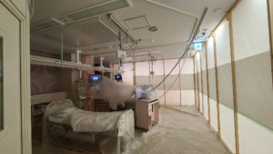 集中治療室の陰圧室化工事完了！